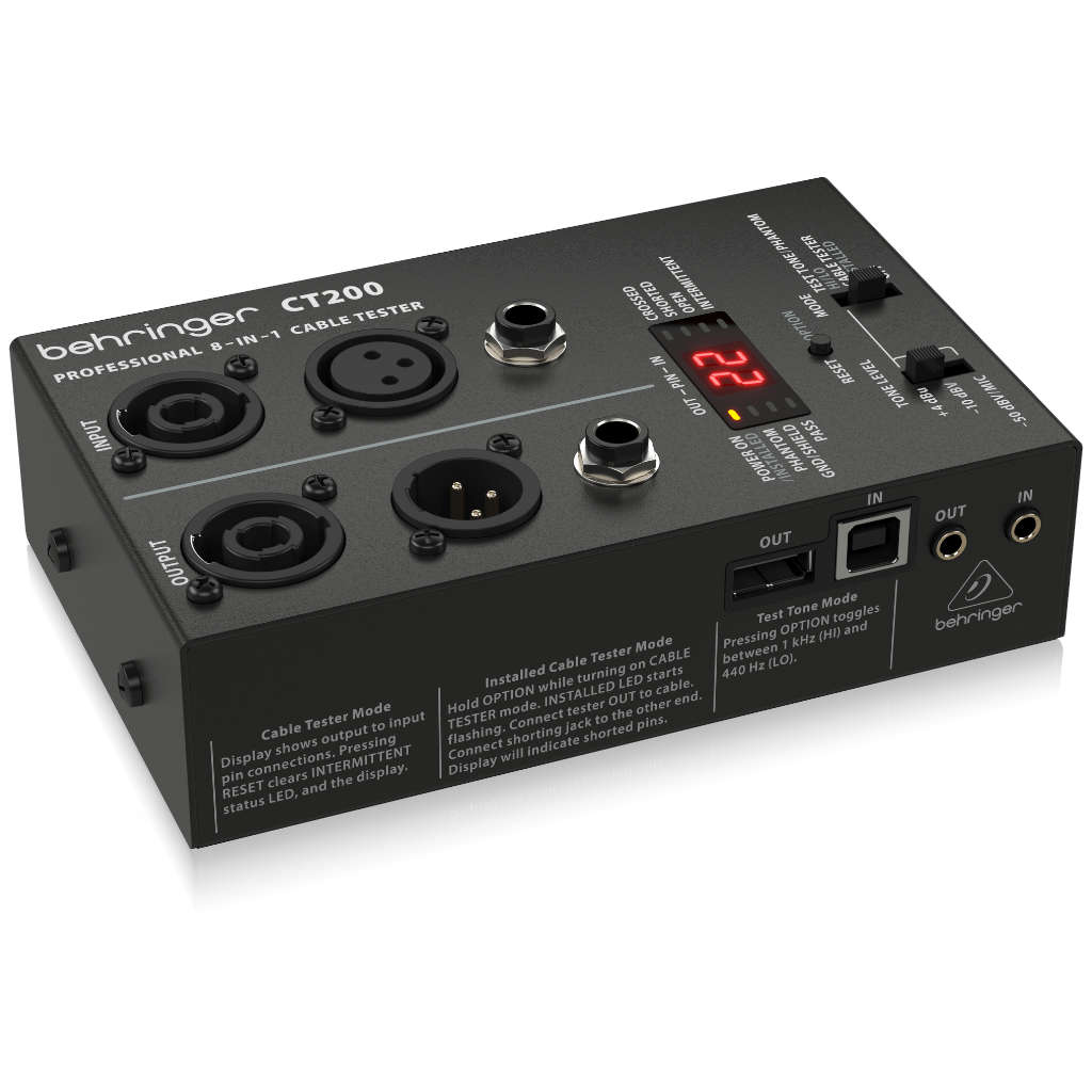 Behringer CT200 8-in-1 Cable Tester