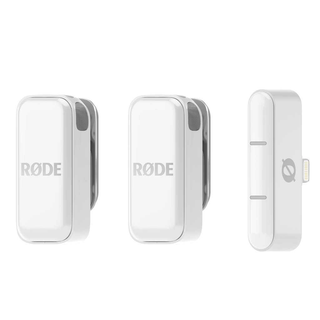 Rode Wireless Micro Dual 2-Person Microphone Kit - Lightning Connector - White