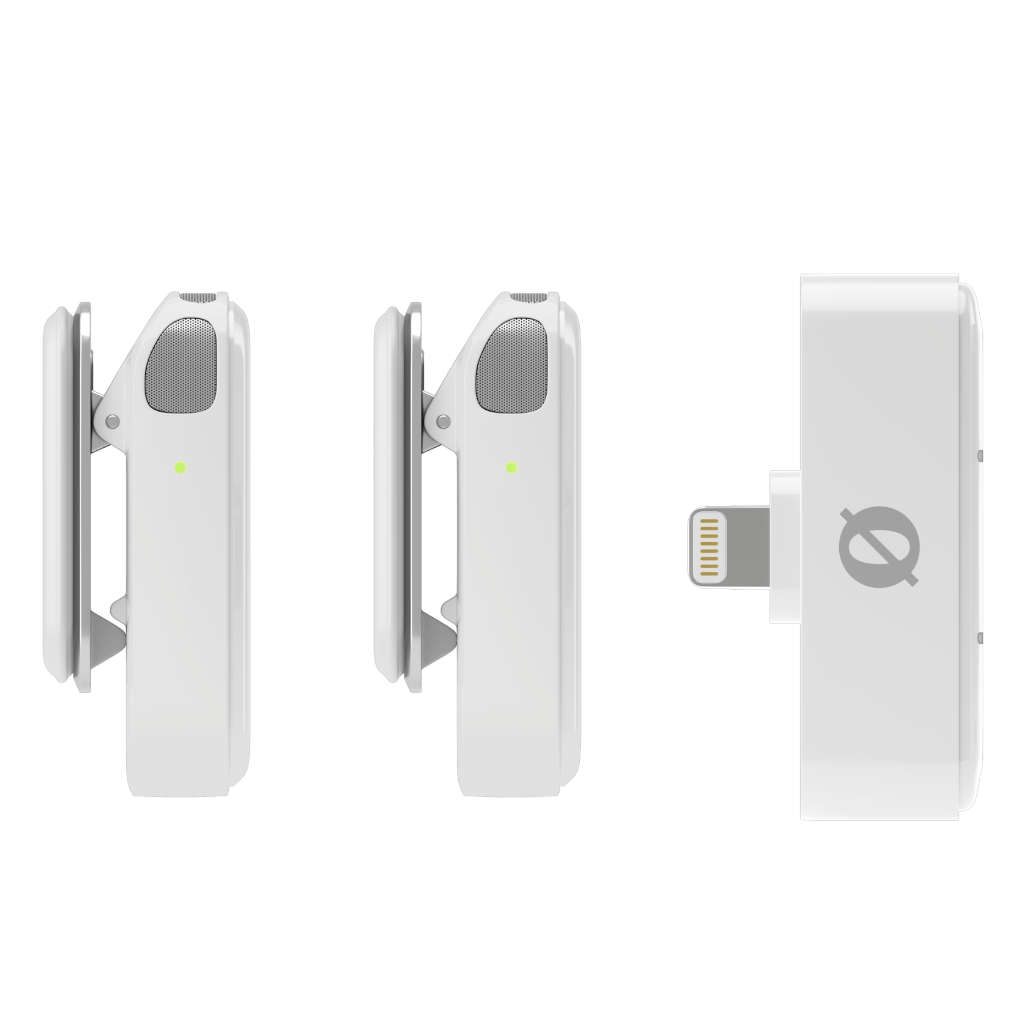 Rode Wireless Micro Dual 2-Person Microphone Kit - Lightning Connector - White