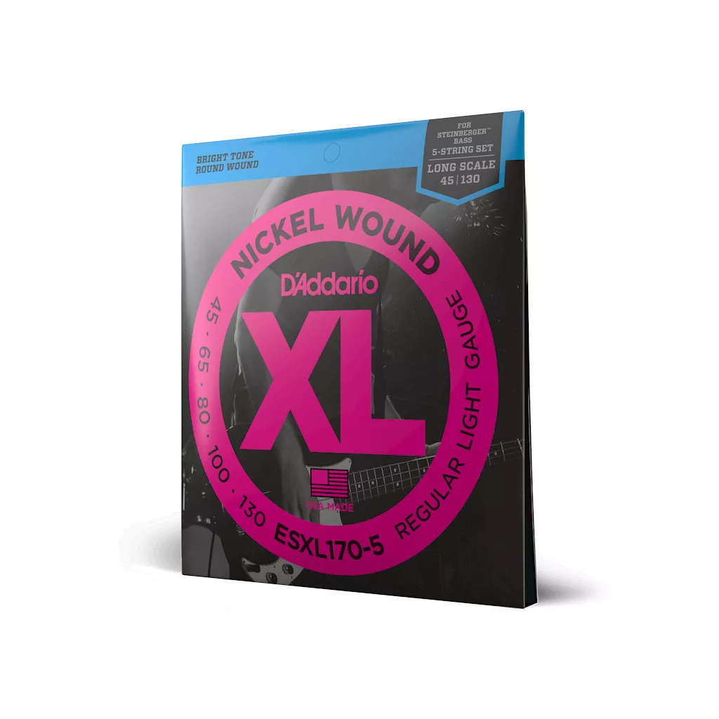 D'Addario 45-130 Double ball end Light 5-String / Long Scale Set