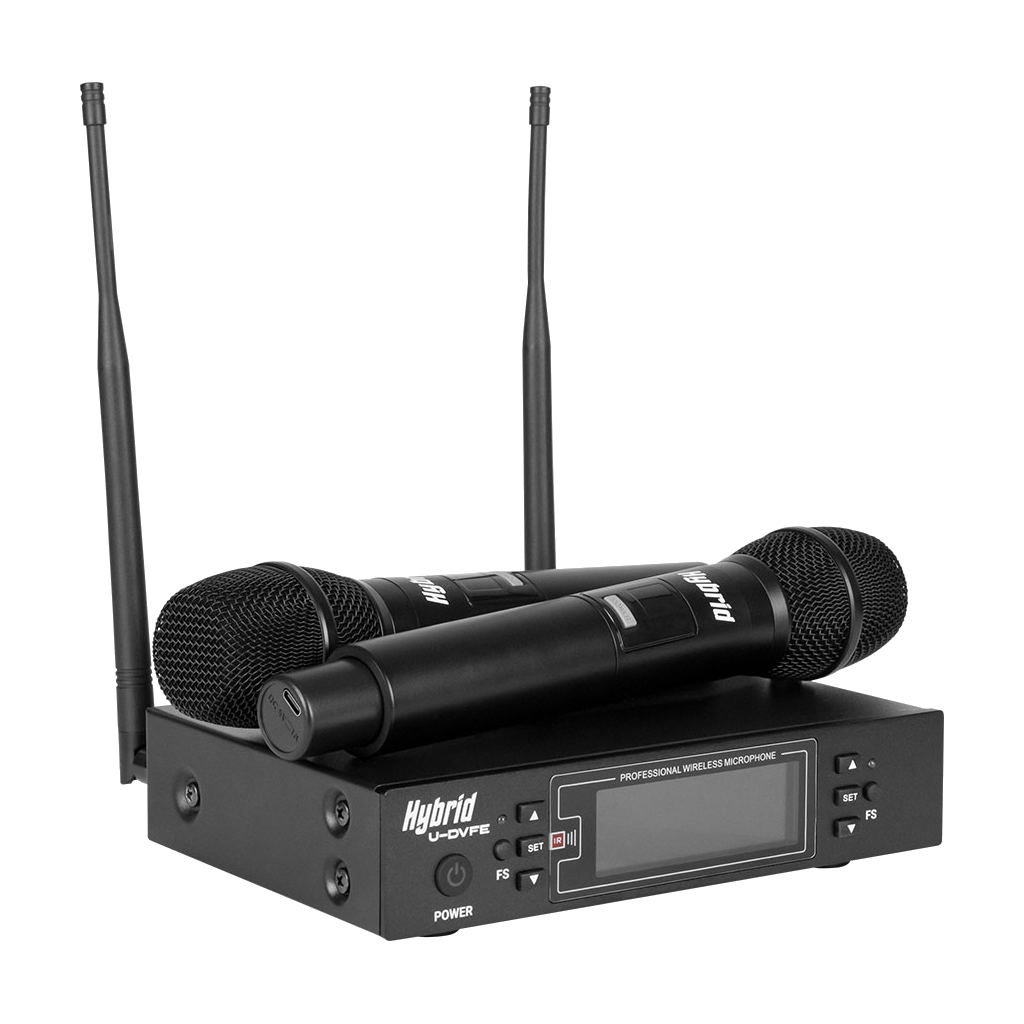 HYBRID U-DV FE Dual H/H UHF Wireless Microphone