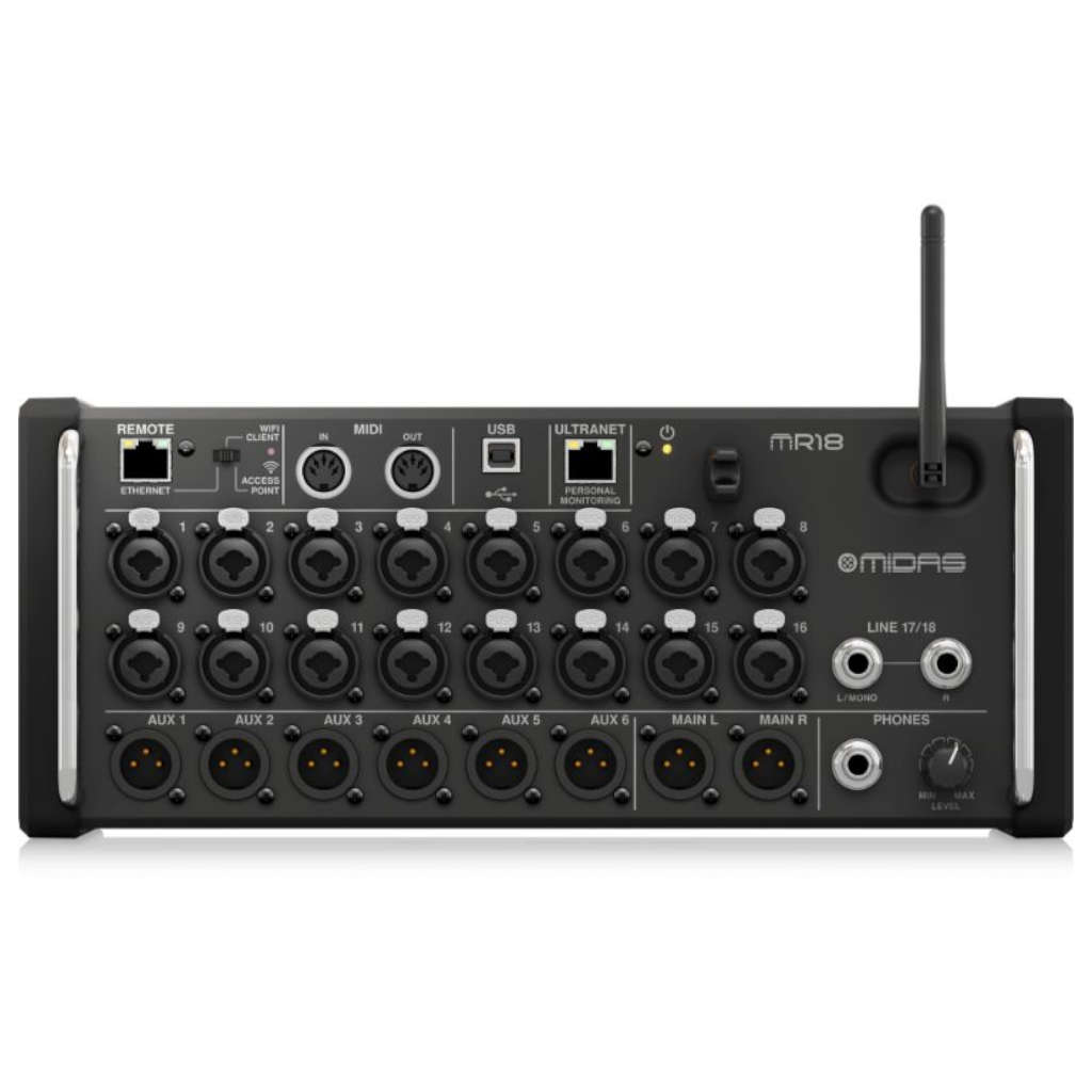 Midas MR18 18-channel Tablet-controlled Digital Mixer