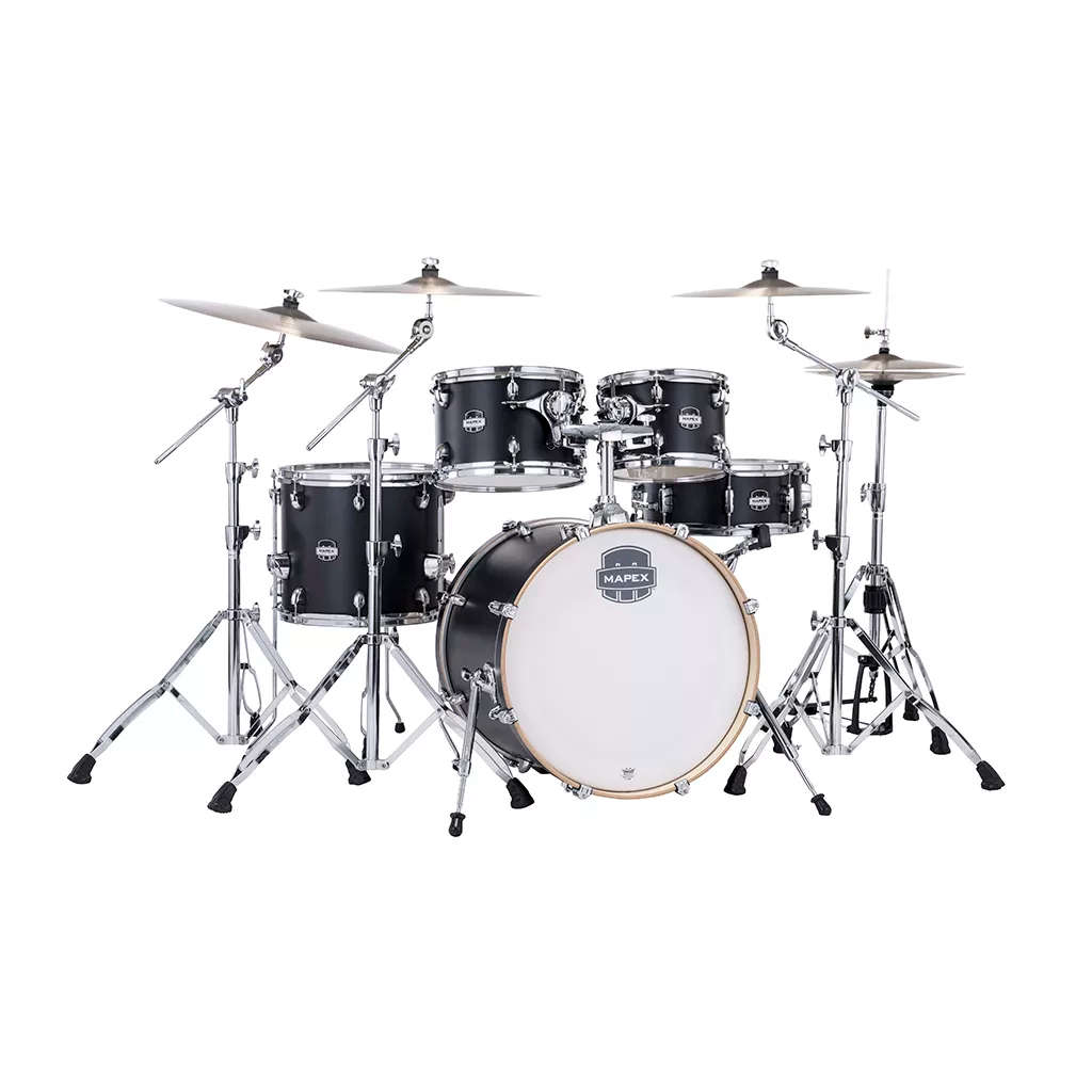 Mapex Mars Maple 4-Piece Fusion Shell Pack Drum Kit - Matte Black
