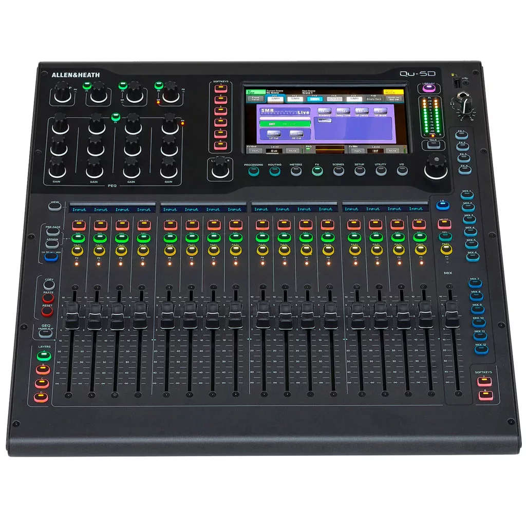 Allen & Heath QU-5D Compact 38-in/24-out 96kHz Digital Mixer