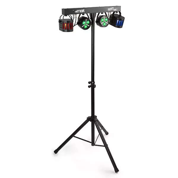 Beamz PARTYBAR12 Lighting Set with 2x PAR and 2x DERBY