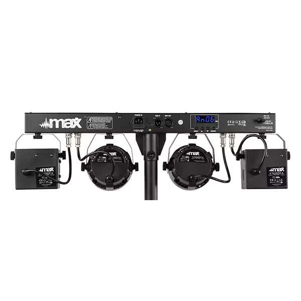 Beamz PARTYBAR12 Lighting Set with 2x PAR and 2x DERBY