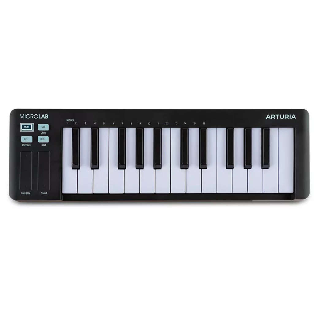 Arturia MicroLab 25 MK3 Slim-Key MIDI Controller - Black