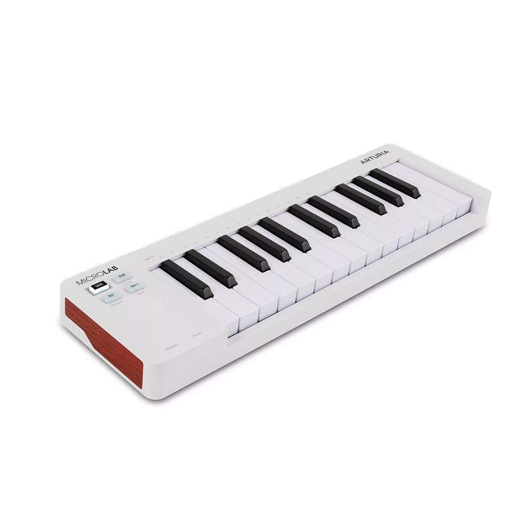 Arturia MicroLab 25 MK3 Slim-Key MIDI Controller - White