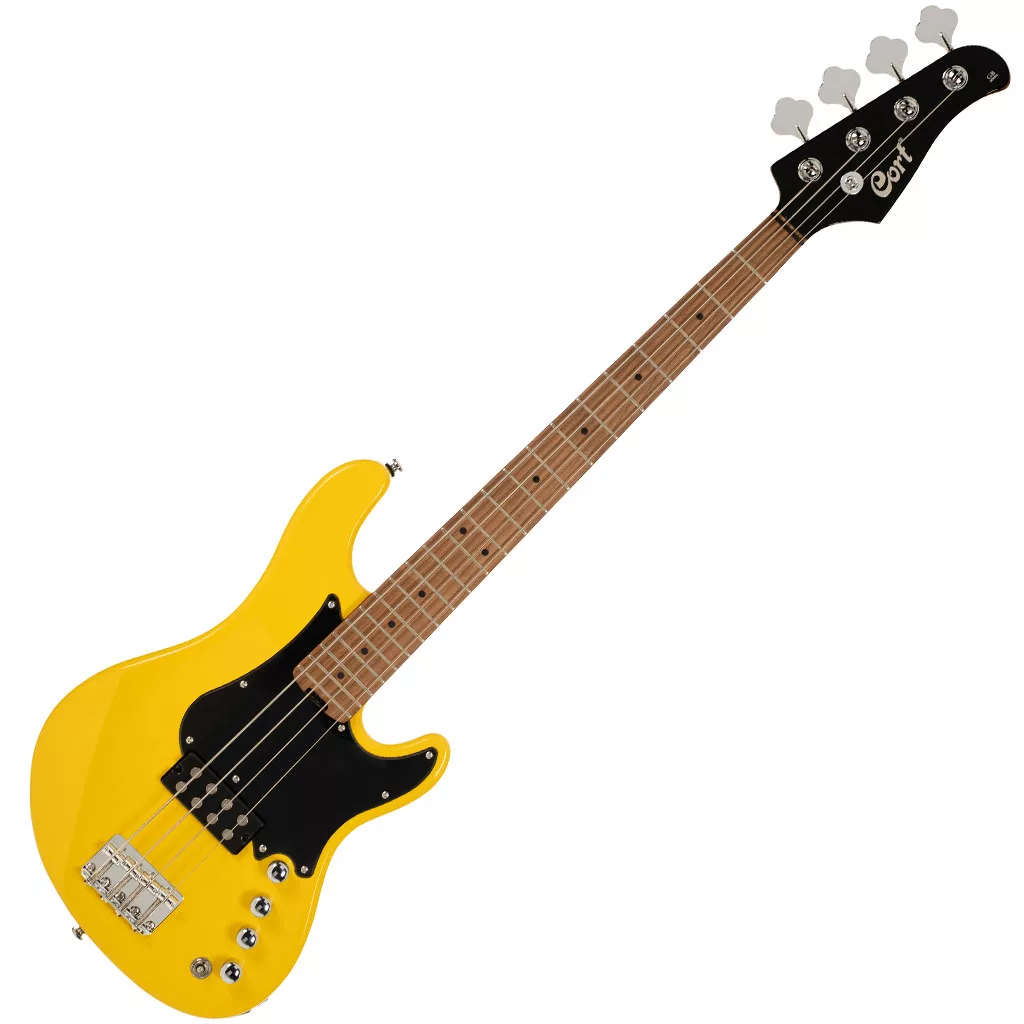 Cort GB Short Scale Bass Guitar - Yellow Crush