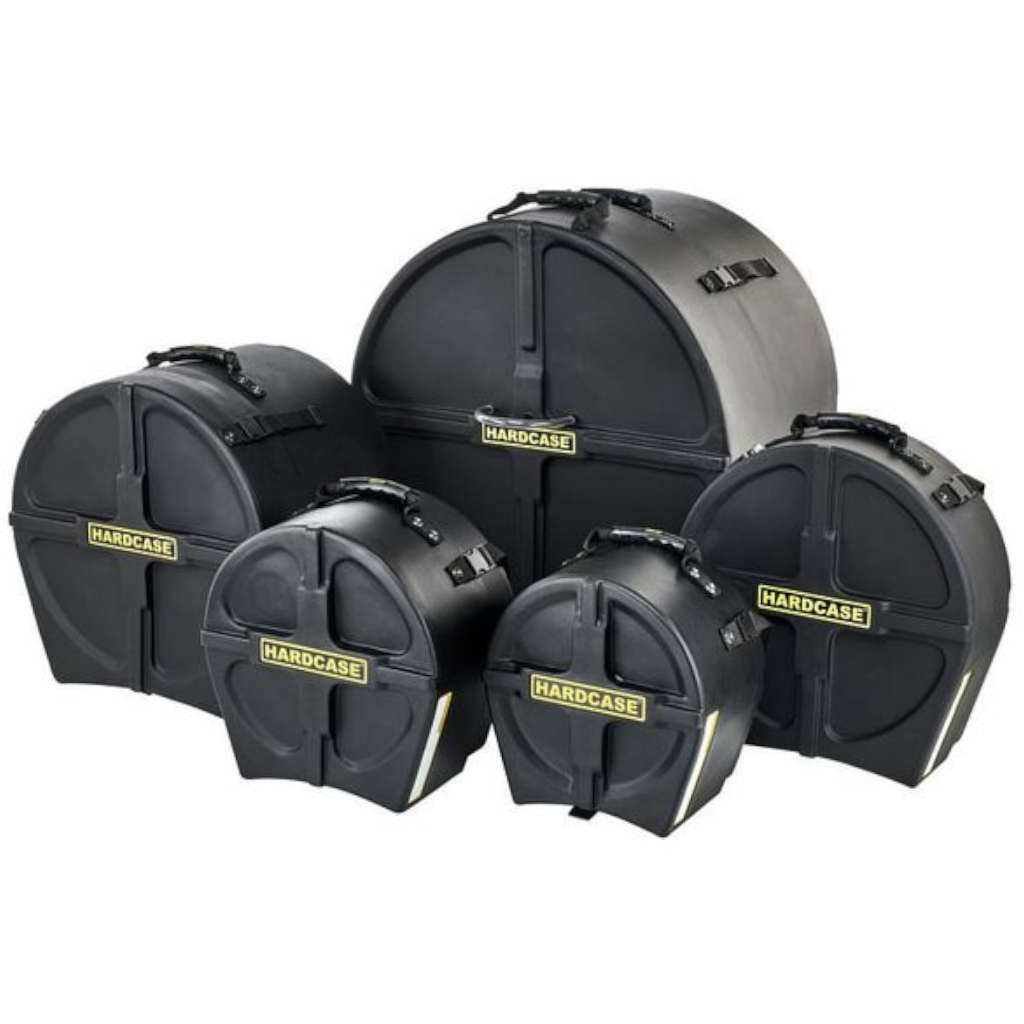HARDCASE Rock Fusion Drum Case Set  5 Piece