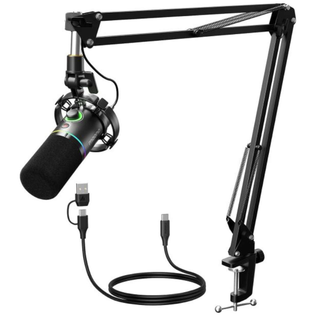 MAONO PD200XS USB/XLR Dynamic Microphone Set with Boom Arm