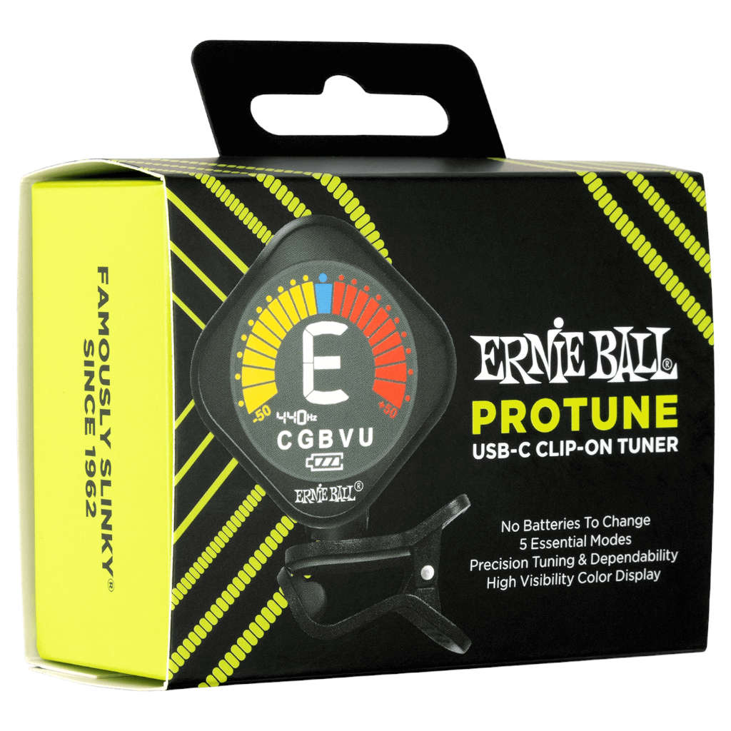 Ernie Ball ProTone USB-C Clip-on Tuner