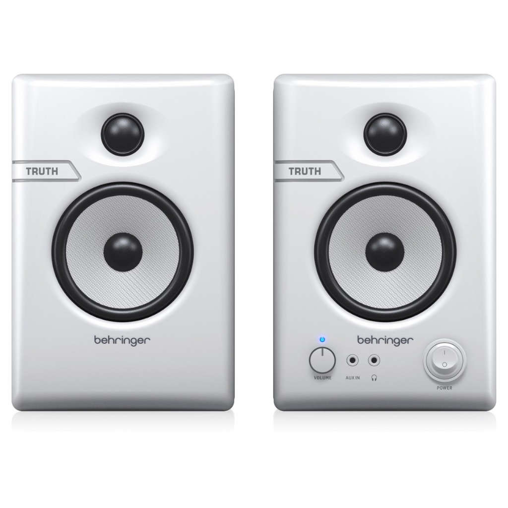 Behringer Truth 3.5-inch Powered Studio Monitors with Bluetooth - White