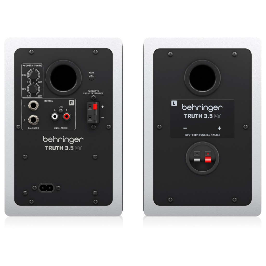 Behringer Truth 3.5-inch Powered Studio Monitors with Bluetooth - White