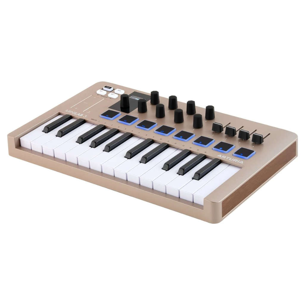 Arturia MiniLab 3 25 Slim-key Controller - Champagne