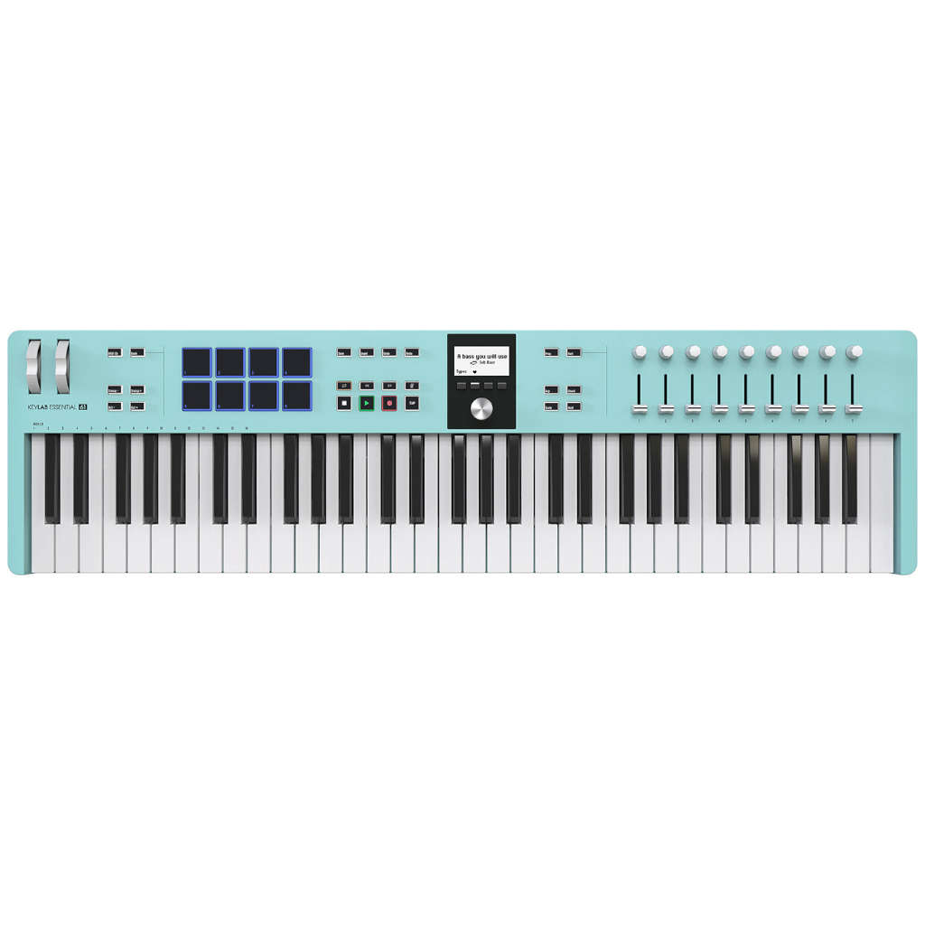 Arturia KeyLab Essential mk3 61-key Keyboard Controller - Aquamarine