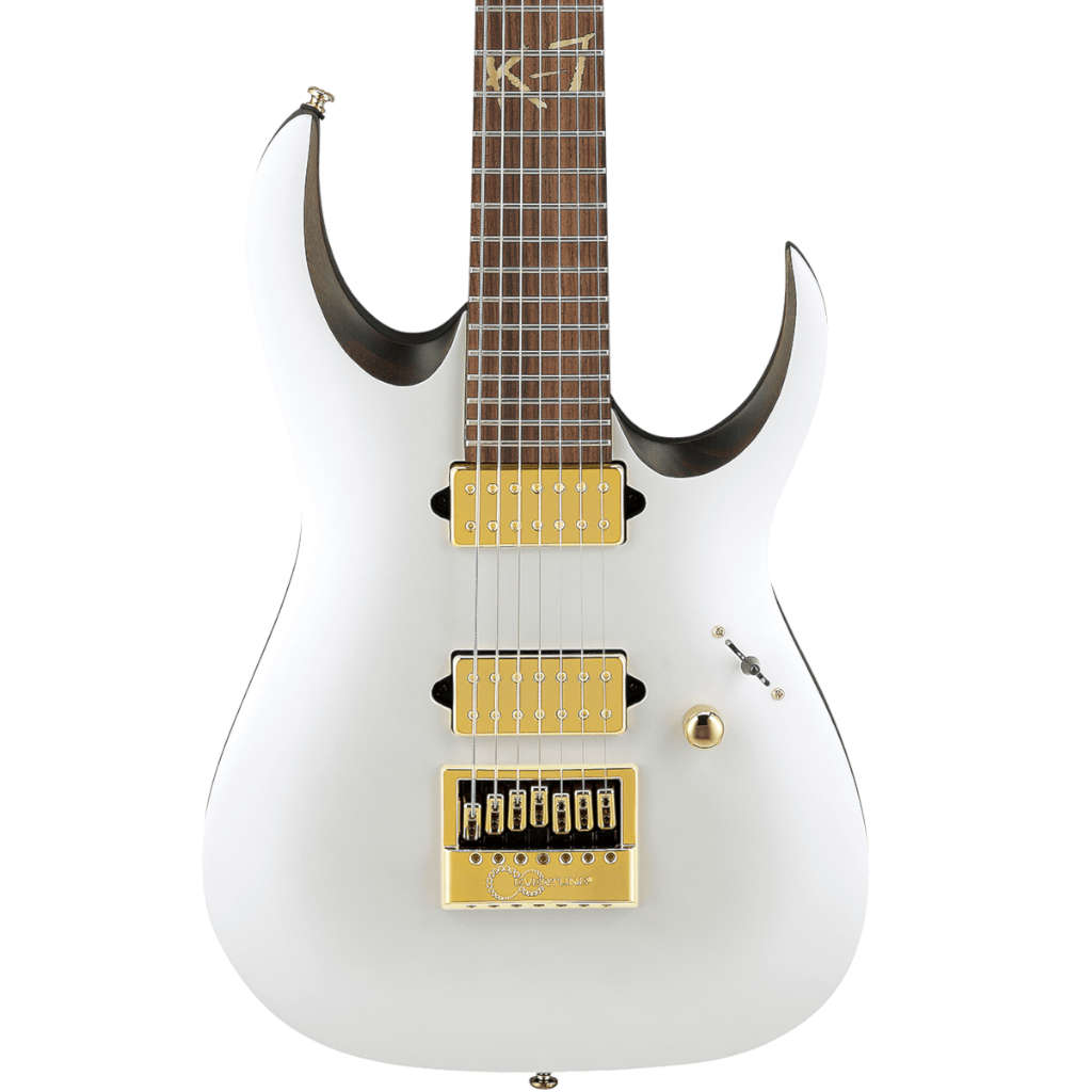 Ibanez K7YANG Brian "Head" Welch Signature 7-string Electric Guitar - Matte White