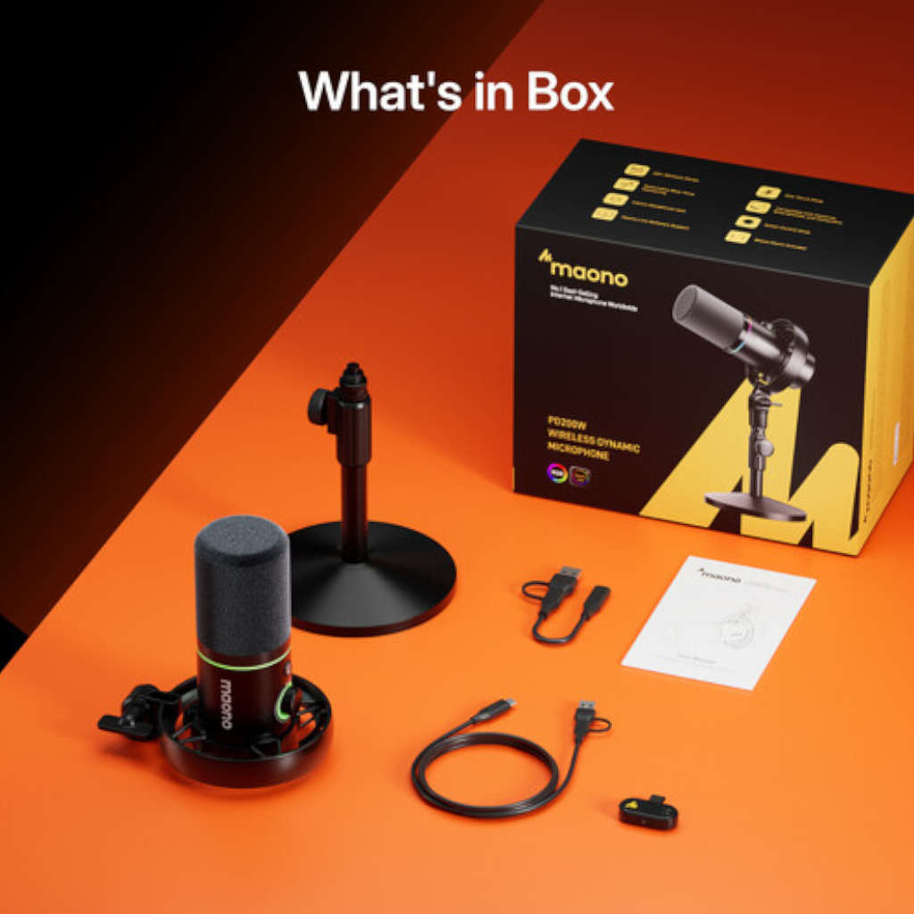 Maono PD200W Hybrid Podcasting Microphone