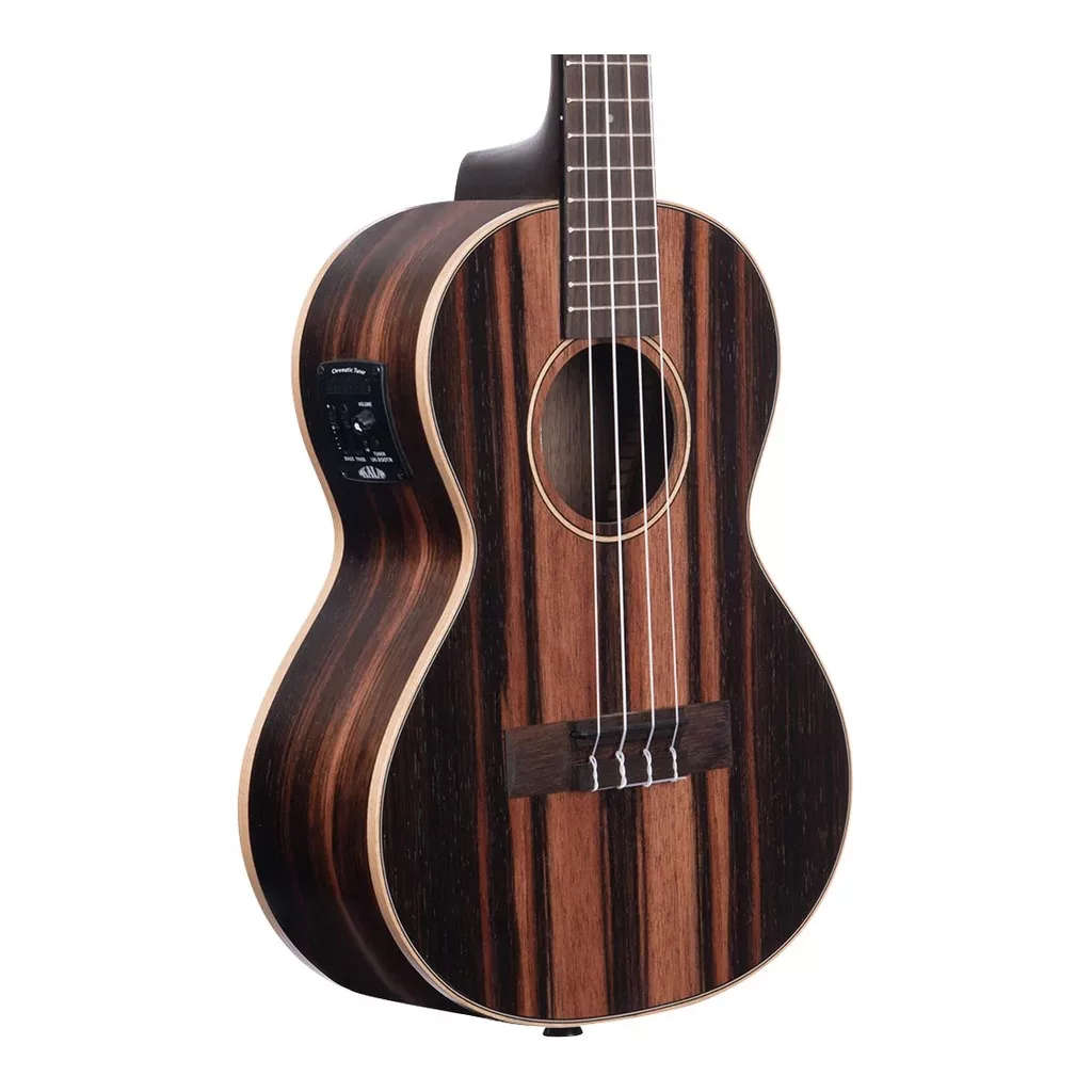 Kala Striped Ebony Tenor Ukulele with EQ
