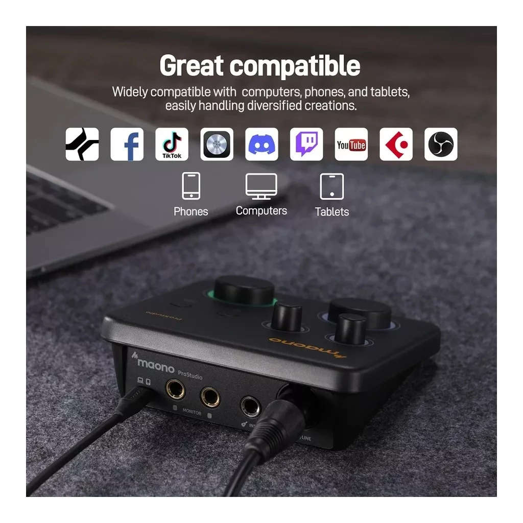 Maono PS22 Lite USB Audio Interface For PC