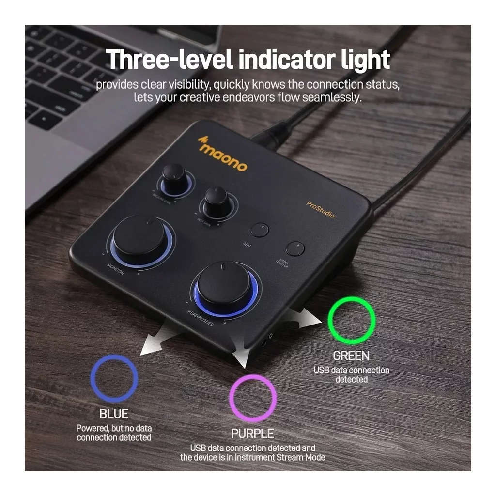 Maono PS22 Lite USB Audio Interface For PC