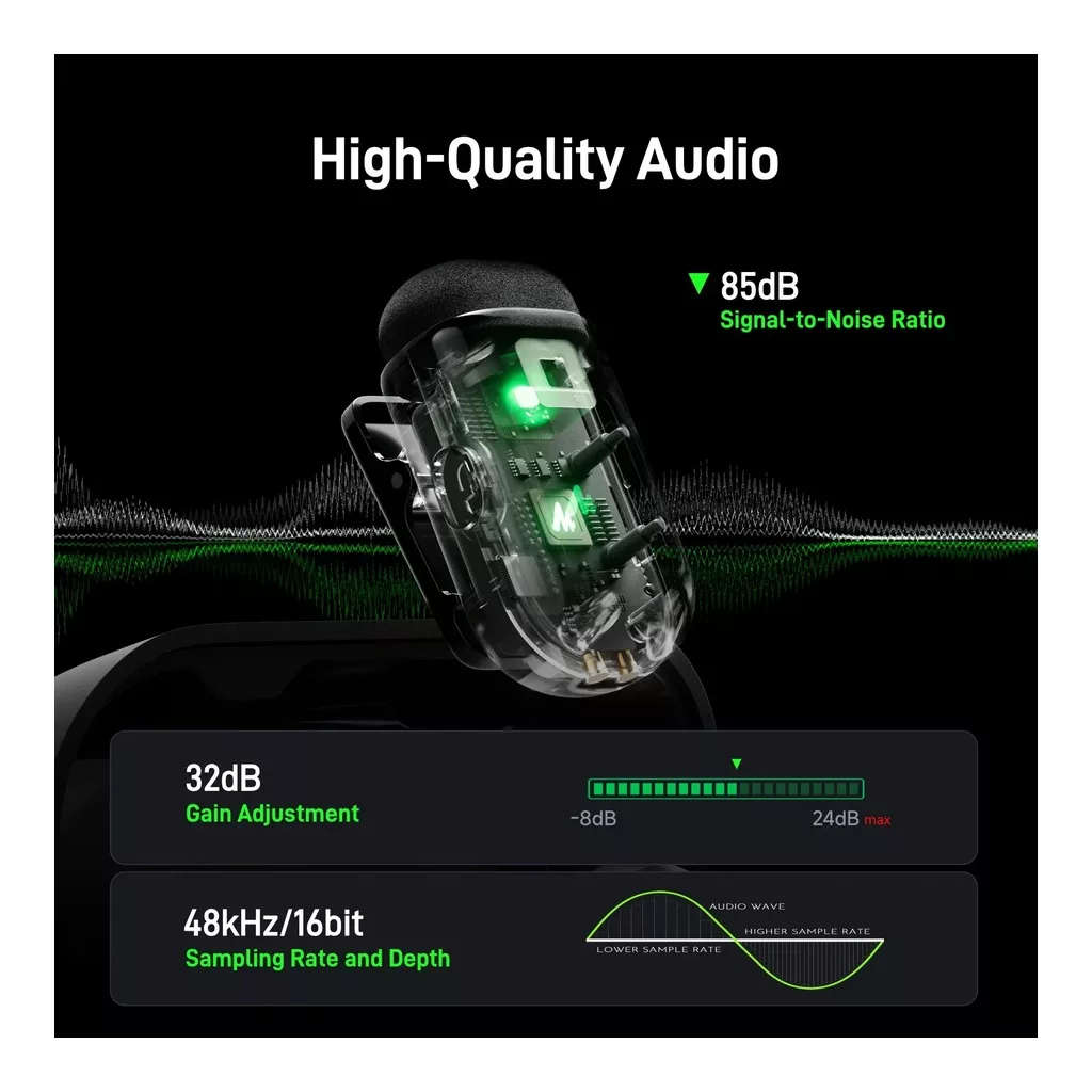Maono WAVE T1 MINI Wireless Microphone System - Type-C