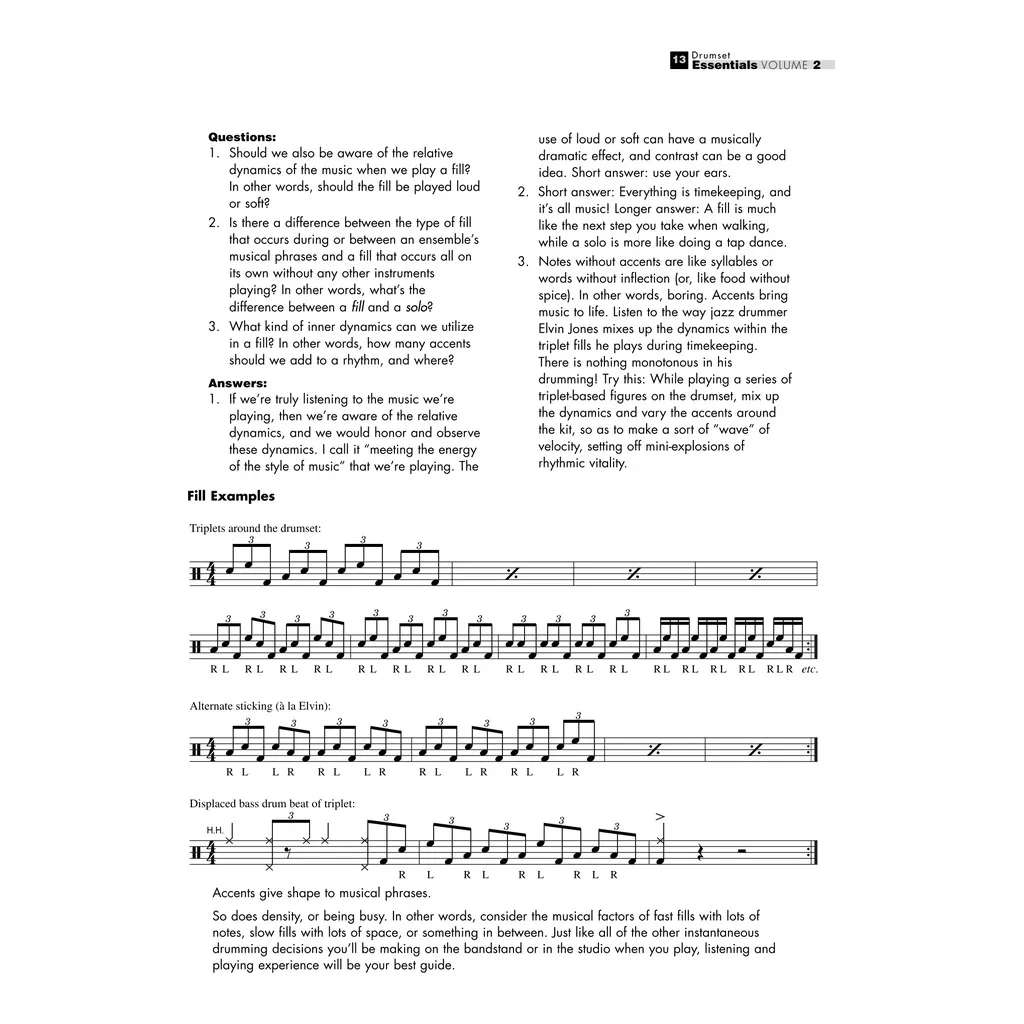 Alfred's Drumset Essentials Volume 2