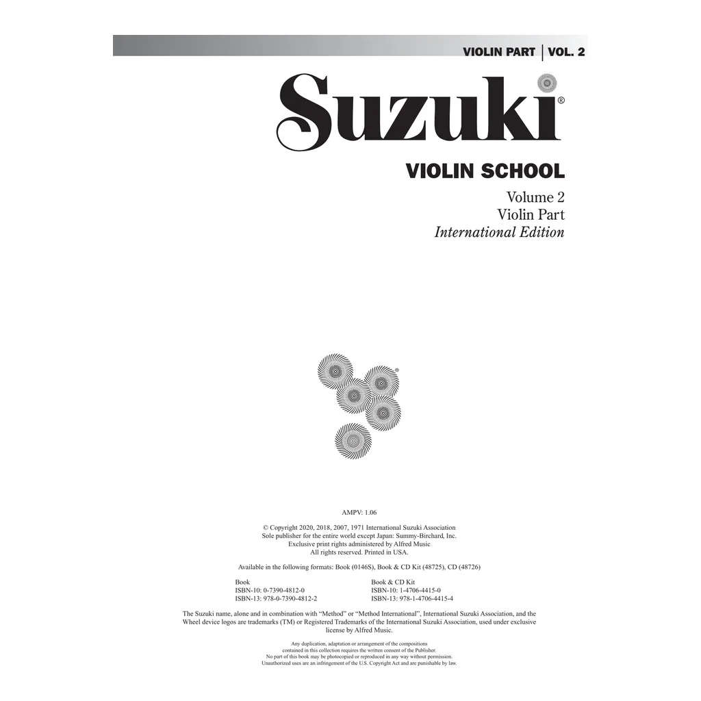 Alfred's Suzuki Violin School Intl Volume 2 With CD
