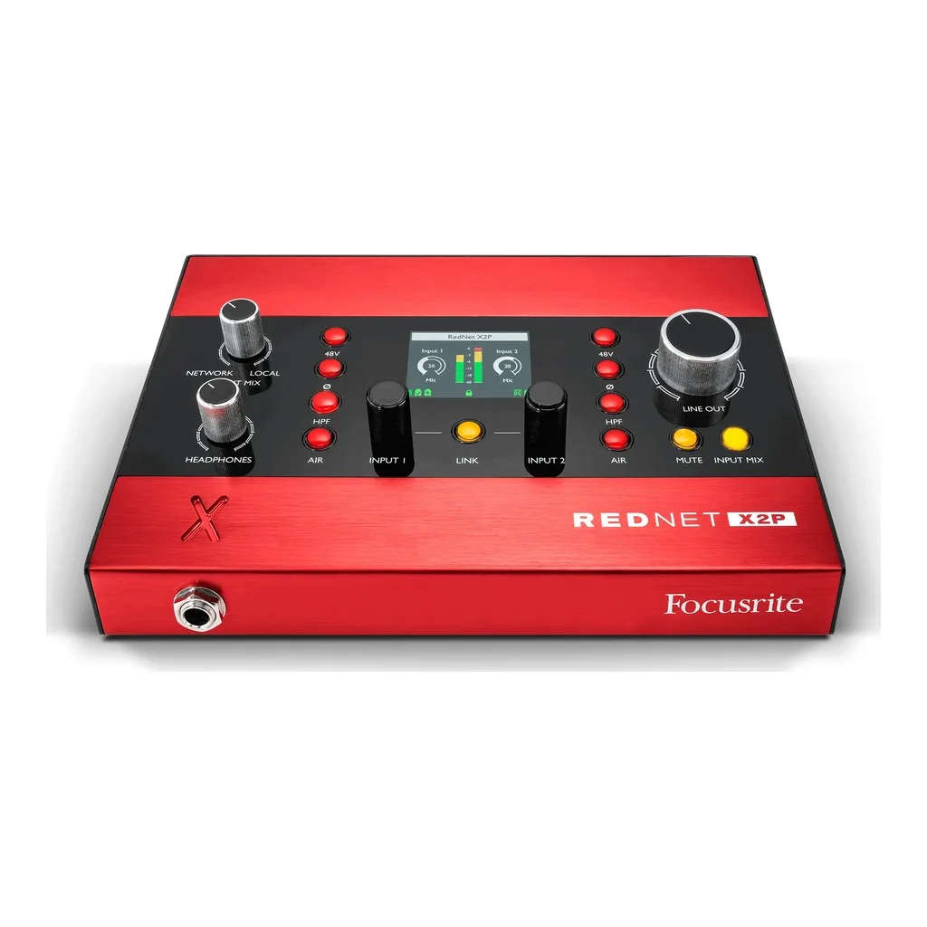 Focusrite Pro Rednet X2P 2x2 Ethernet Audio Digital IO with Mic Preamps