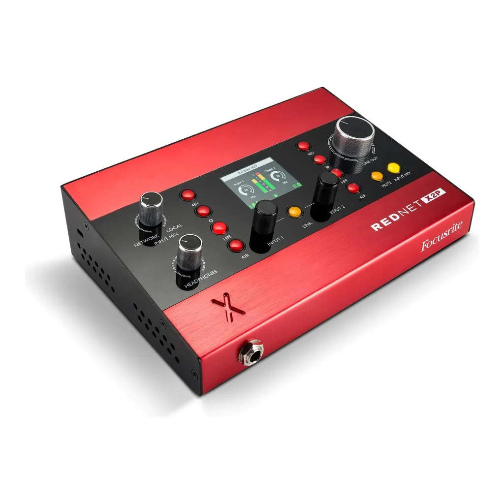 Focusrite Pro Rednet X2P 2x2 Ethernet Audio Digital IO with Mic Preamps