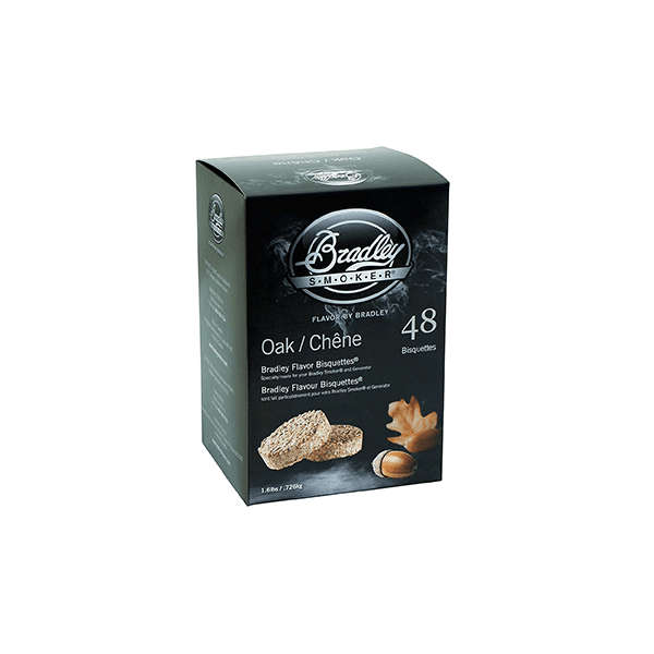 Bradley Smoker Oak Flavour Bisquettes 48-pack