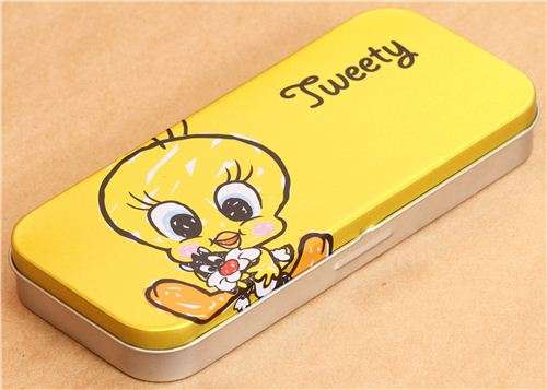 Tweety Double Layer Metal Pencil Case