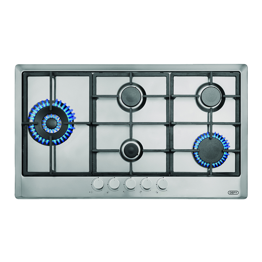 Defy DHG129 Gemini Gas Hob DHG129 5 Gas Burner