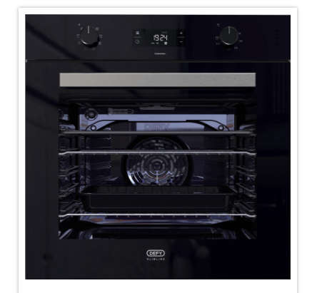 Defy Thermofan Black Eye Level Oven DBO489