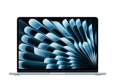 Apple 13 inch Macbook Air: Apple M4 chip with 10-core CPU, 8-core GPU 16GB RAM 256GB SDD Sky Blue