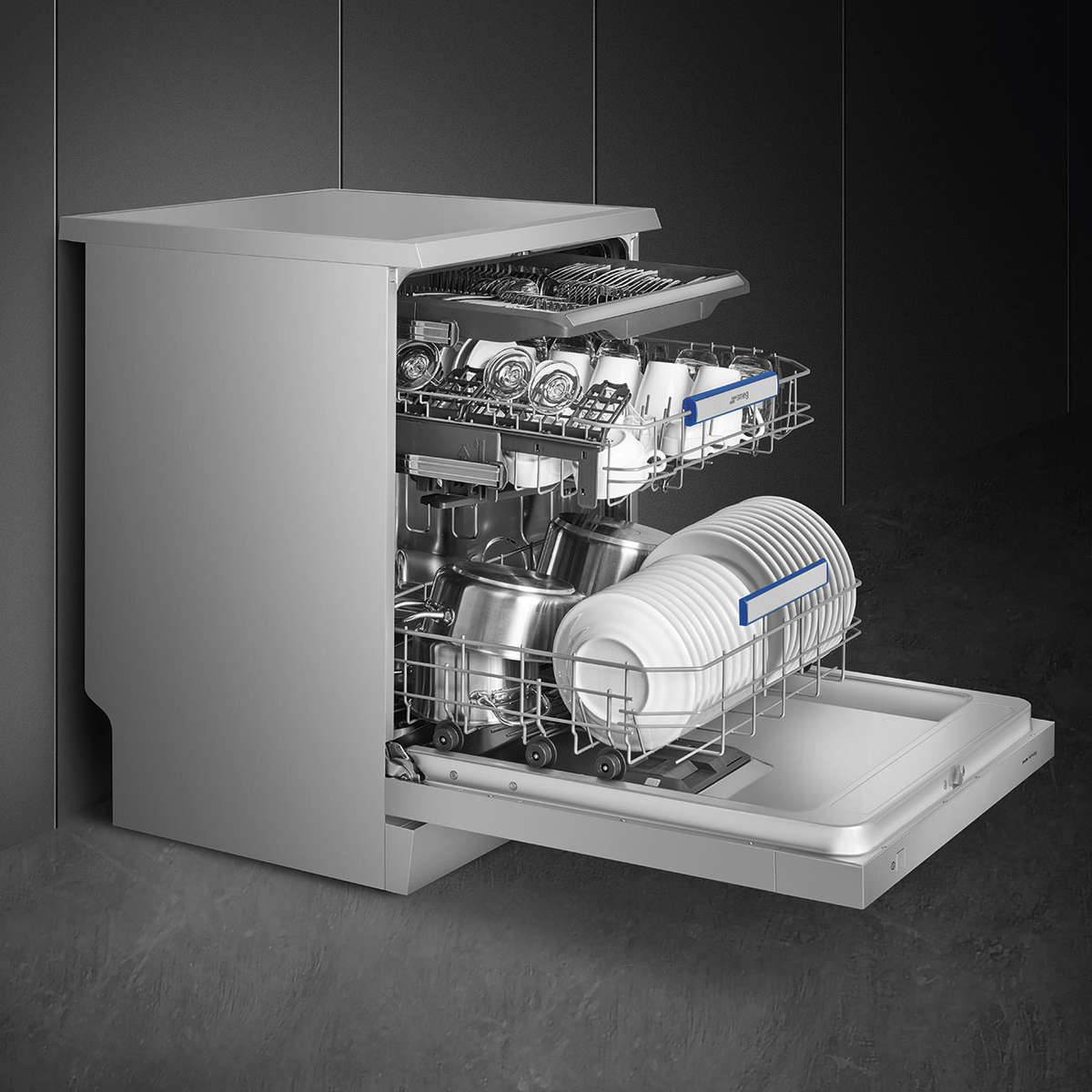 Smeg 60cm Stainless Steel 15PL Dishwasher - DW83TXSA