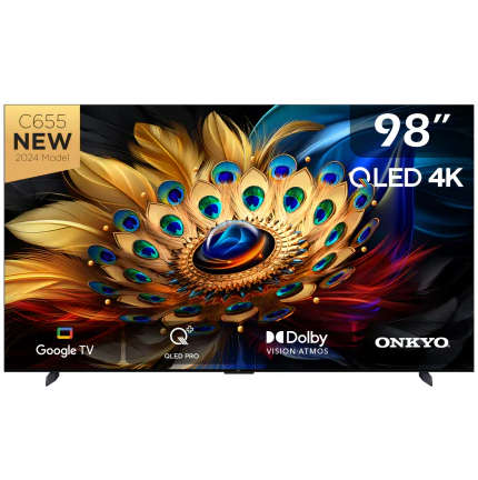 TCL 98C655 QLED Google TV - 98inch