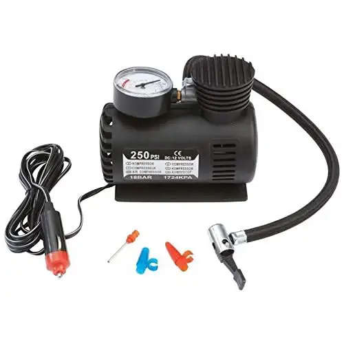 Portable Electric Car Tyre Air Compressor 12V 250 PSI