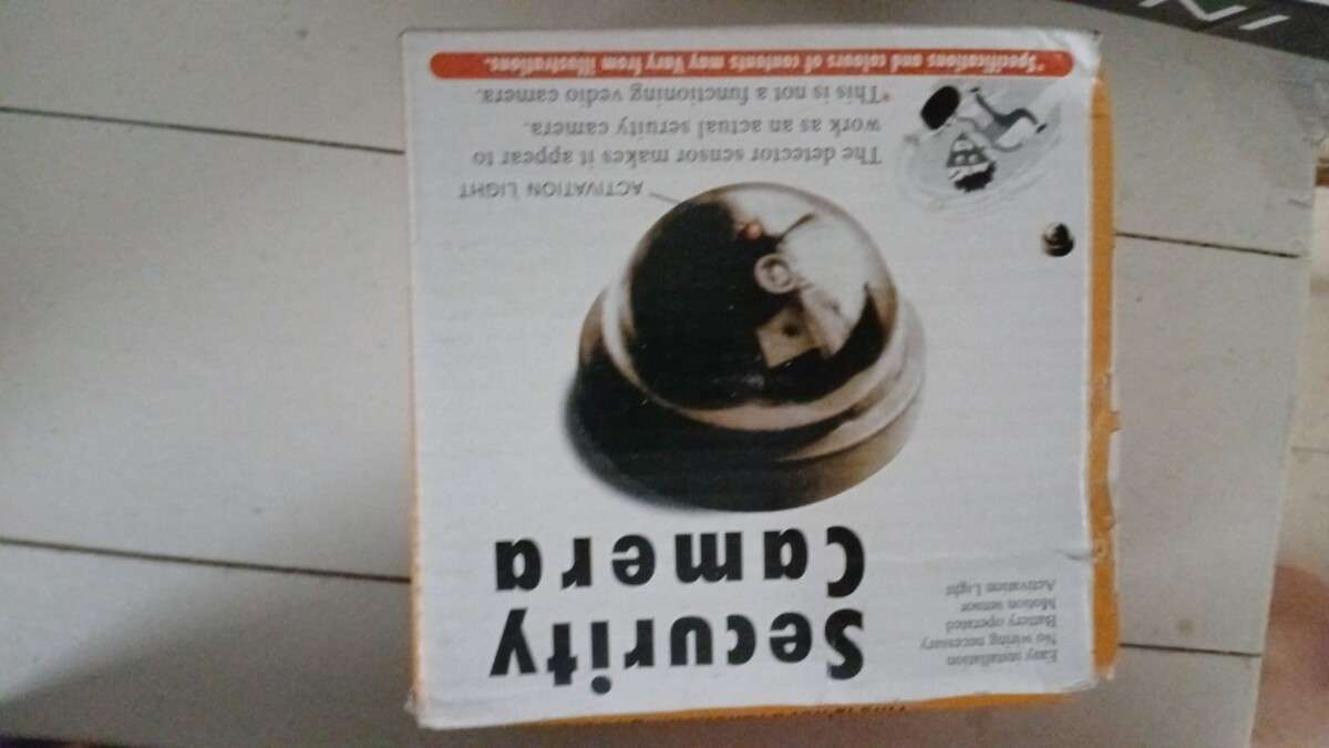 Realistic Dummy Security Camera for Home and Business Security