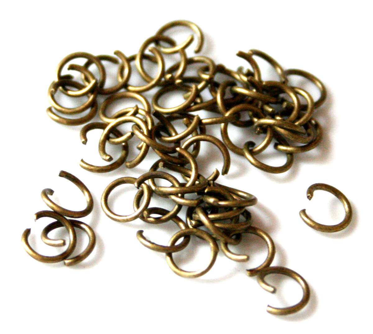 Jumpring in bronze, size 7mm, 50 pieces - Silver Hills 0.01kg