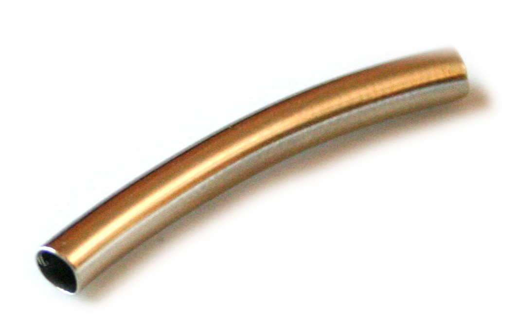 25x Silver tube spacer, 24mm