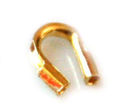 40x Cable thimble gold colour. 4.5mm