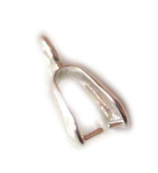 2x Silver bail. 14mm. Nickel free. - Silver Hills