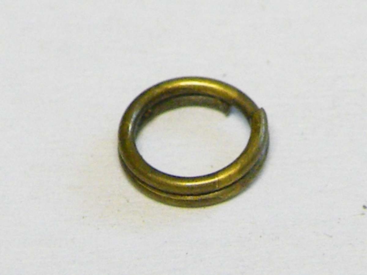 50 x split ring, bronze color, 7mm OD