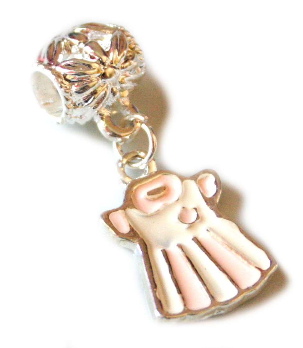 Cloisonne dress pendant, fits Pandora bracelets