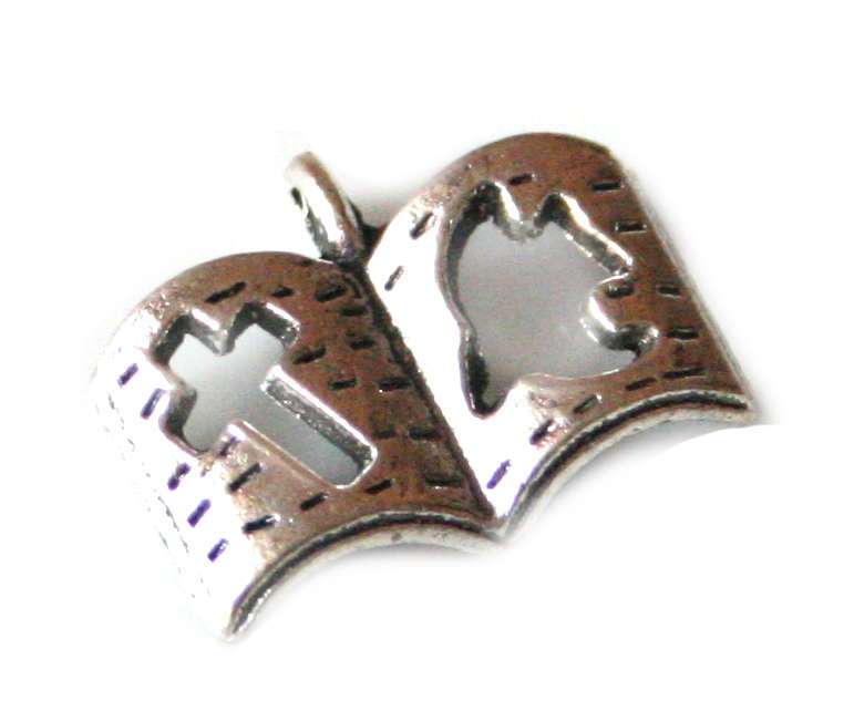 6x Bible charm, 11mm