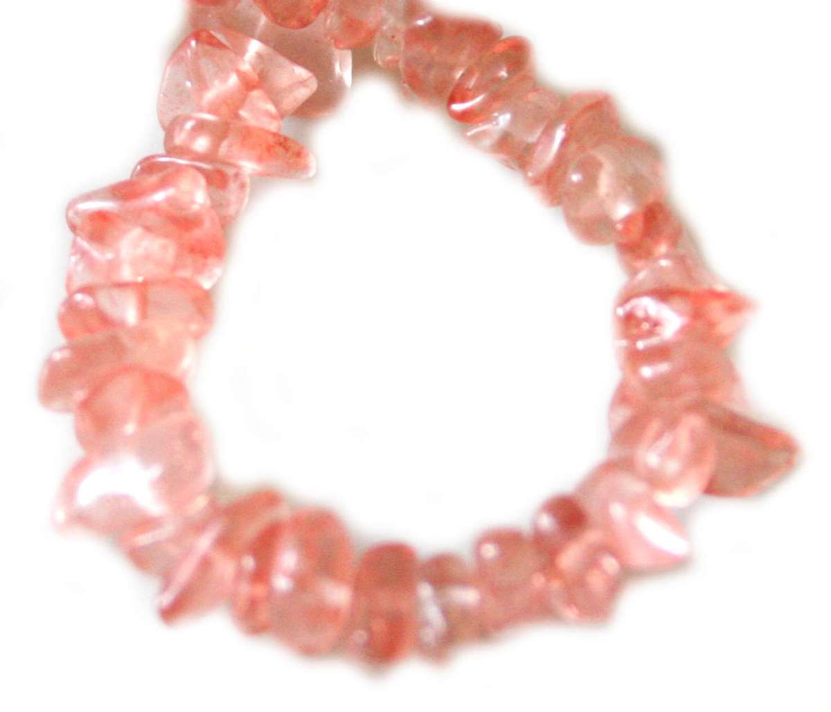 Cherry Quartz chip string 80cm