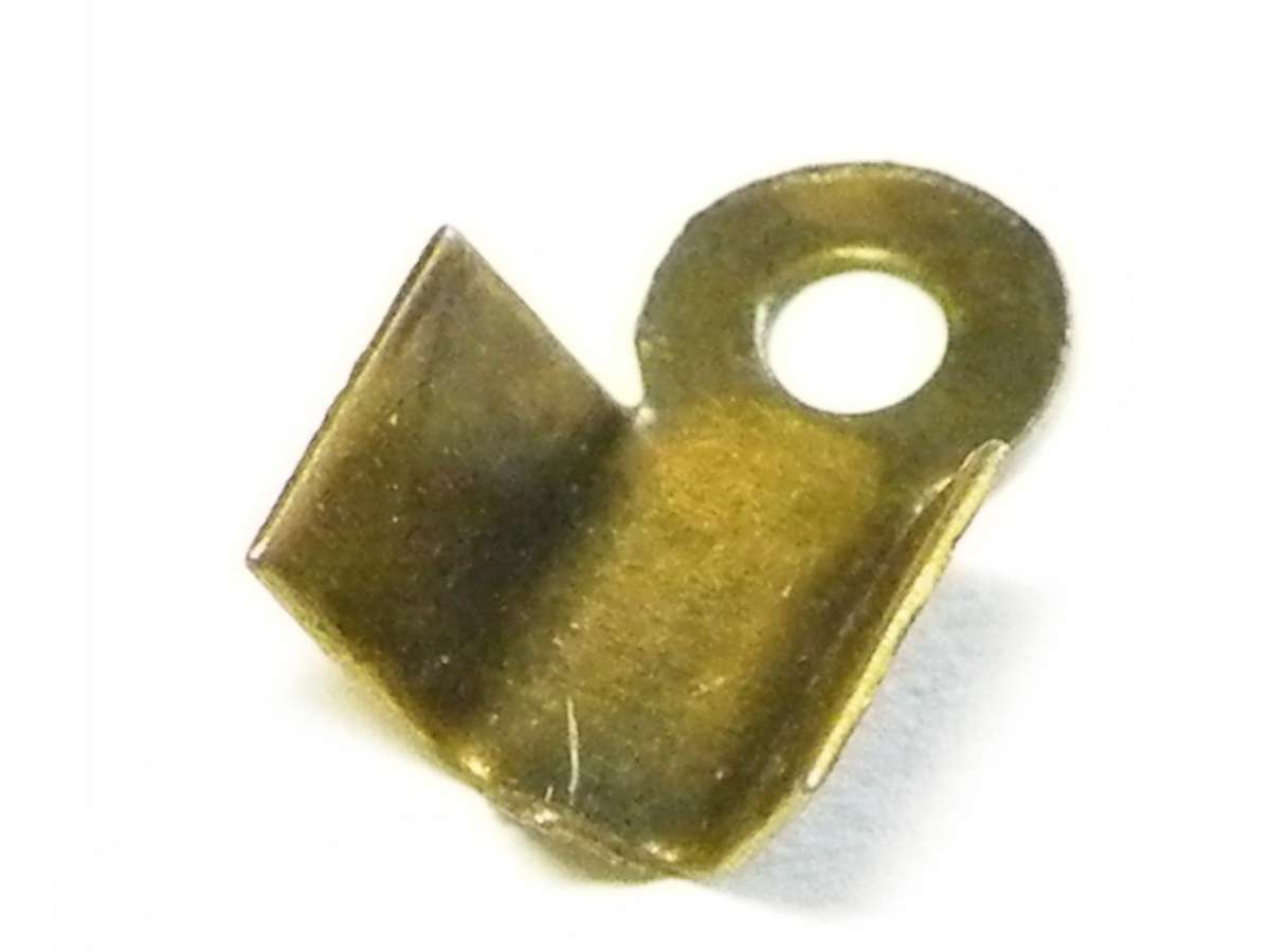 50x bronze end crimp, 3mm wide