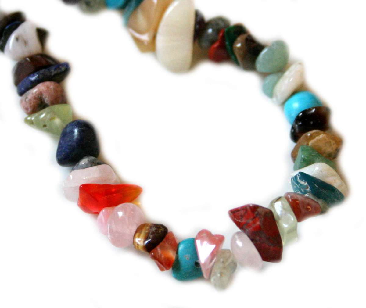 Assorted chips string, 80cm - Silver Hills 0.06kg