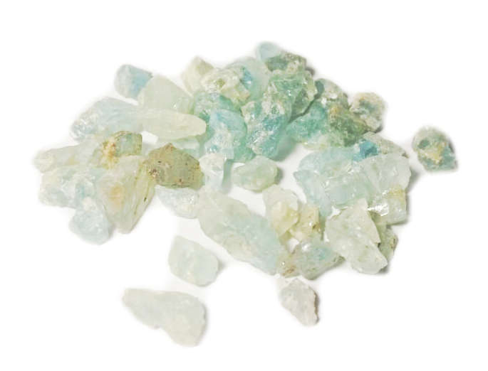 Scoop of Beryl Aquamarine, 4-10mm pieces